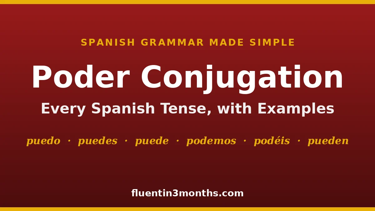 Mastering the Spanish Verb Poder: A Comprehensive Guide to Conjugation, Usage, and Linguistic Nuance